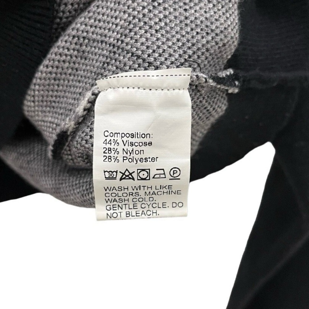 Shein Womens S Argyle Sweater Drop Shoulder Gray Black - Picture 8 of 8
